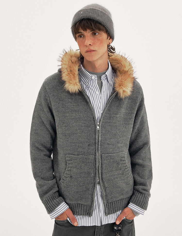 MADWITCH WOOL HOOD CARDIGAN #27428