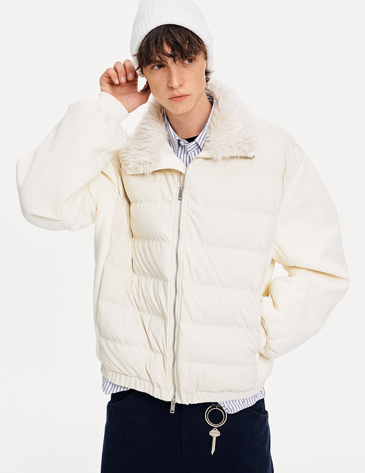 MADWITCH QUILTED STAND COLLAR DOWN JACKET #M0128