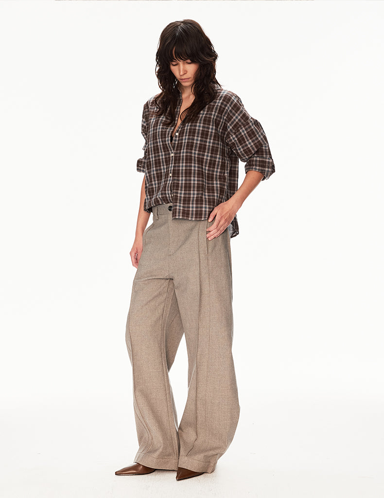 MADWIT WIDE LEG DRAPED TROUSERS #CK6936