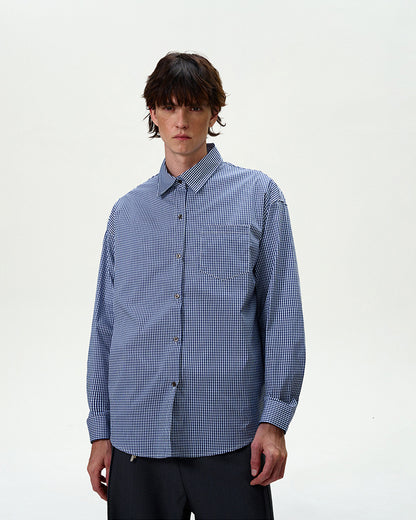 MADWITCH BLUE CHECKERED SHIRT #8929