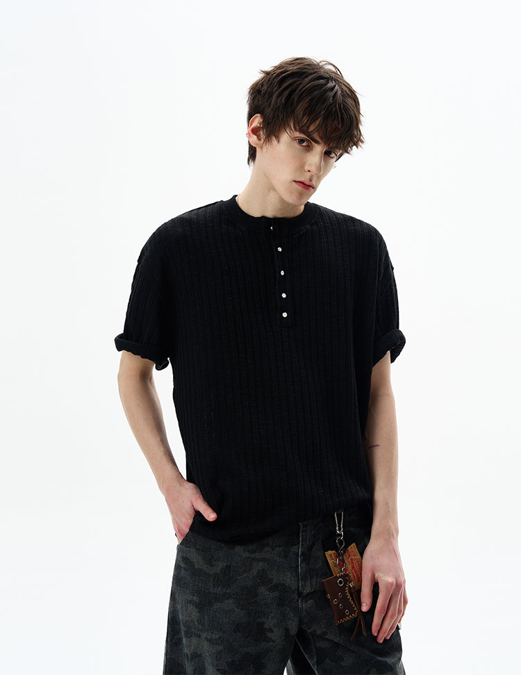 MADWITCH VINTAGE KNIT TEE #G1360