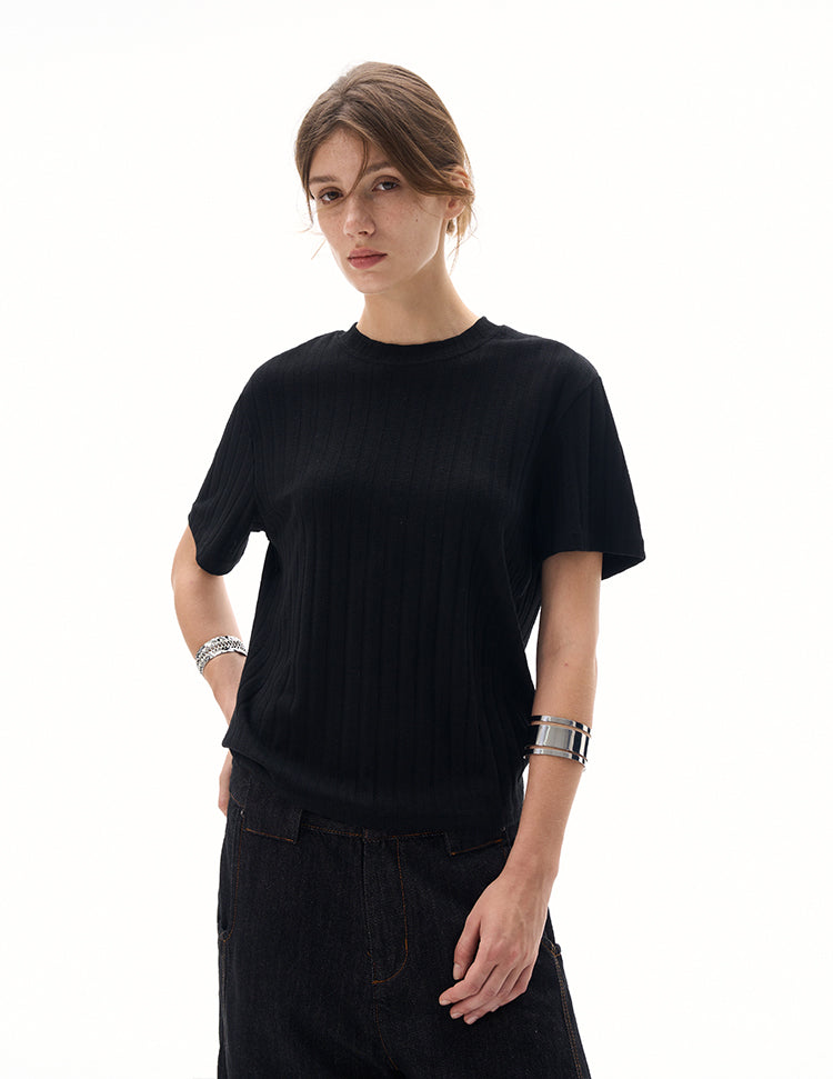 MADWITCH CLASSIC CREW KNIT TSHIRT #R2409