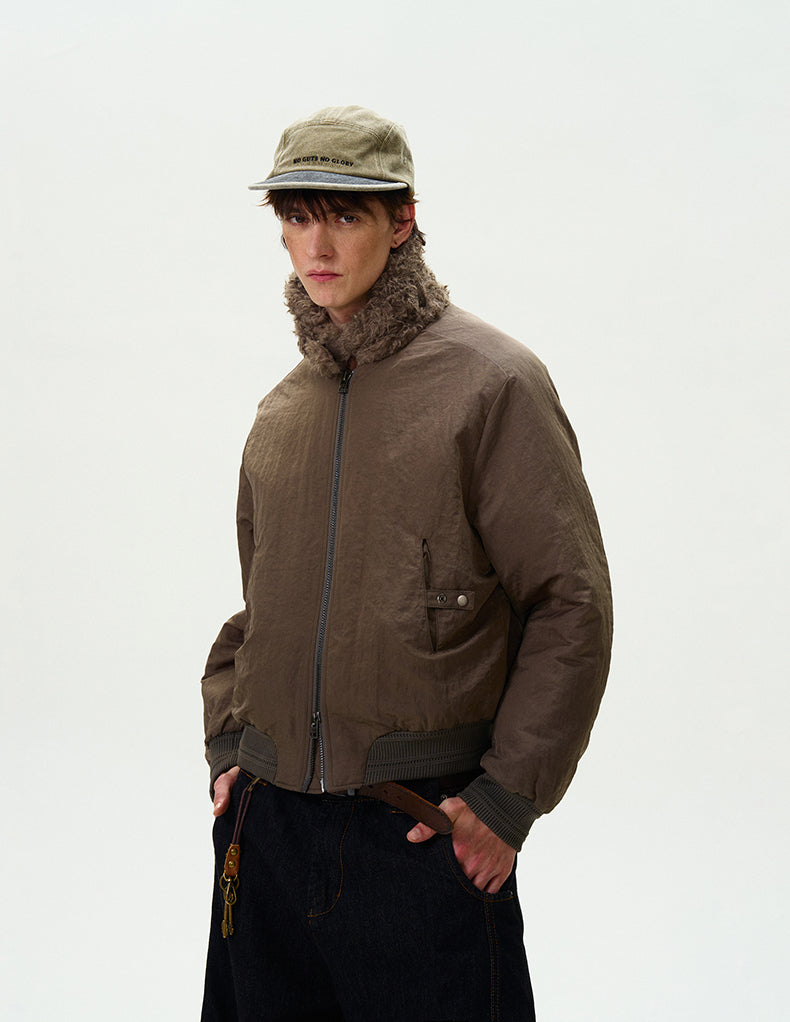 MADWITCH FUR COLLAR UTILITY PARKA COAT #0192