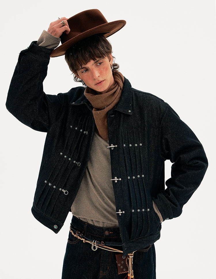 MADWITCH PLEAT CLASP DENIM #AW25160