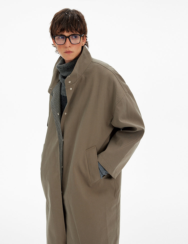 MADWITCH ATMOSPHERIC PLAID LONG COAT #NZ102