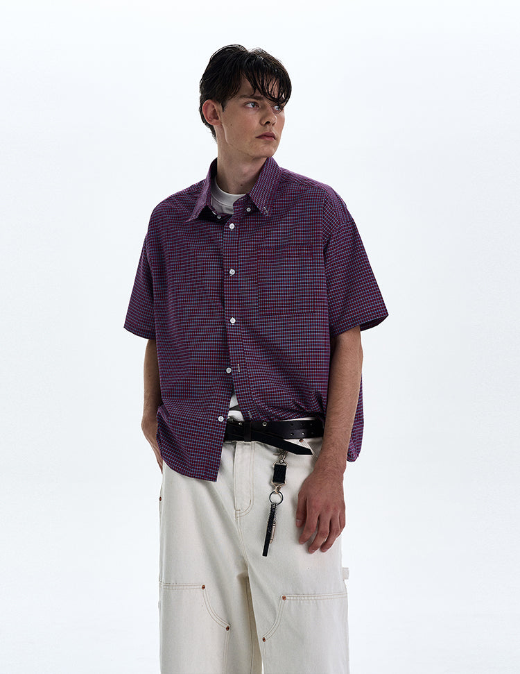 MADWITCH VINTAGE PLAID SHIRT #CR223
