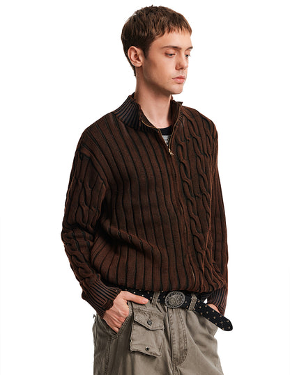 MADWITCH RIB TWIST KNIT #AK069