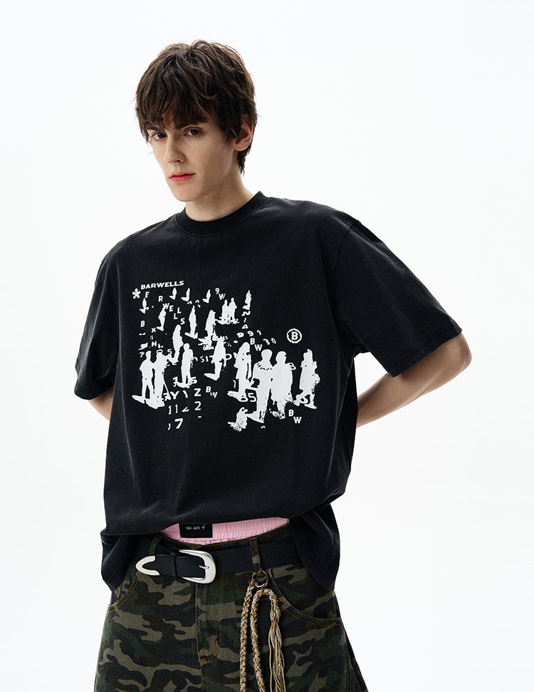 MADWITCH ARTISTIC PRINTED TEE #25707