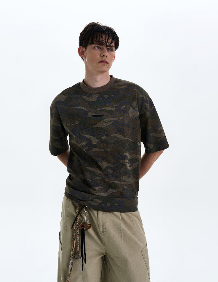 MADWITCH RETRO CAMOUFLAGE T-SHIRT #6932