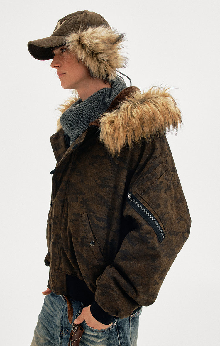 MADWITCH CAMO SHEAR PARKA #AW25123