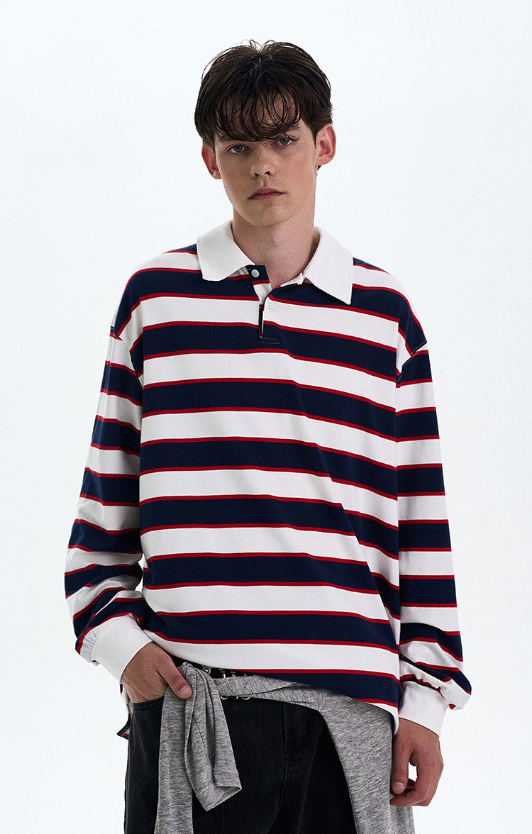 MADWITCH COLORBLOCK STRIPED LONG SLEEVE TEE #T56