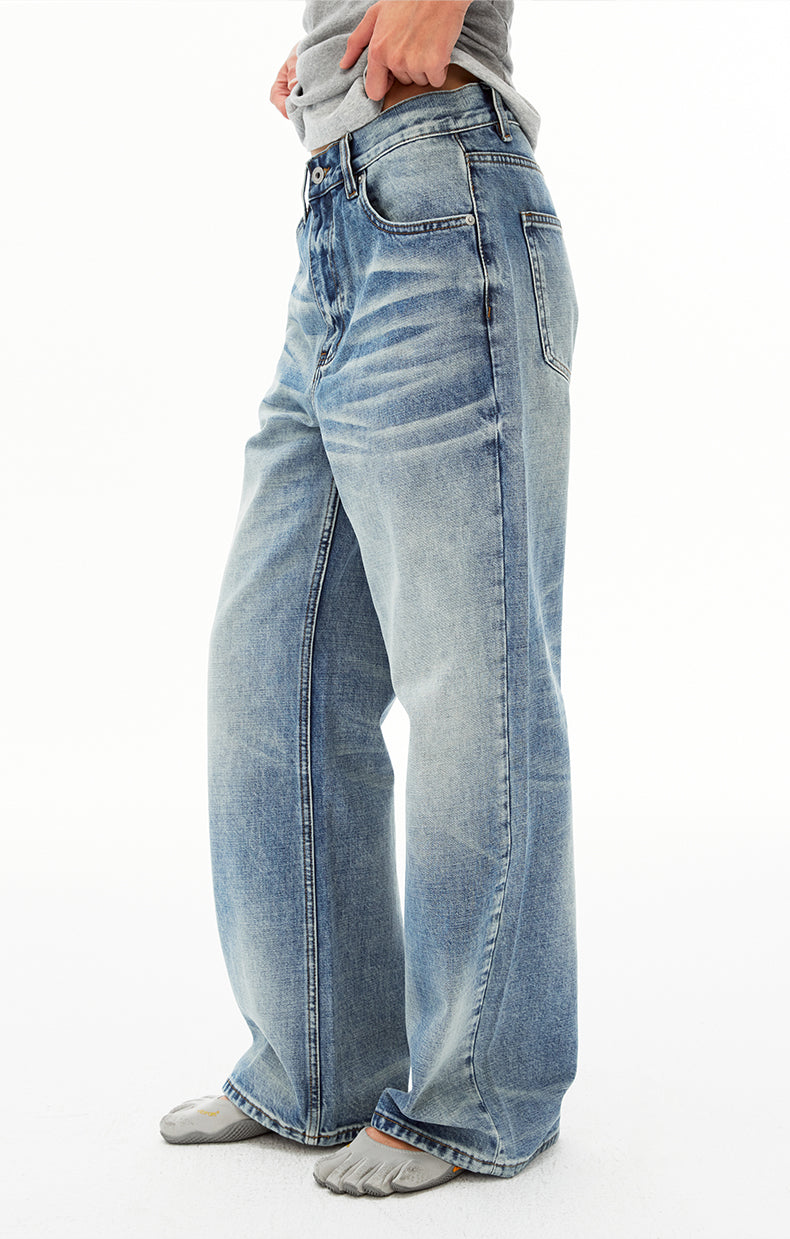 MADWIT WASHED STRAIGHT JEANS #GP9791