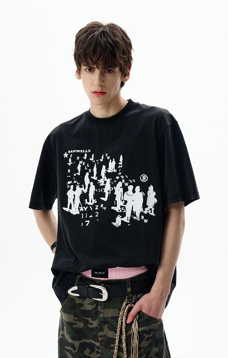 MADWITCH ARTISTIC PRINTED TEE #25707