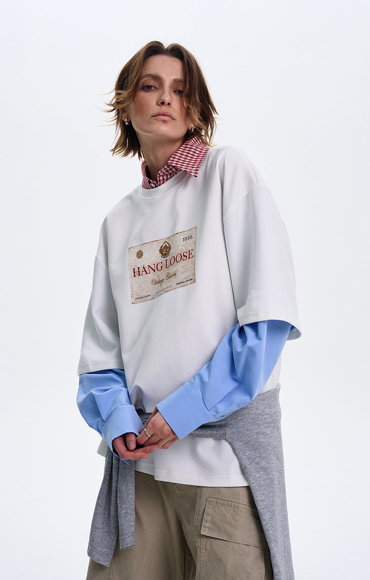 MADWITCH COUPLE’S CASUAL LONG-SLEEVE SHIRT #T555