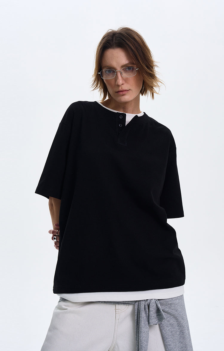 MADWITCH LAYERED DESIGN SHIRT #AW2549
