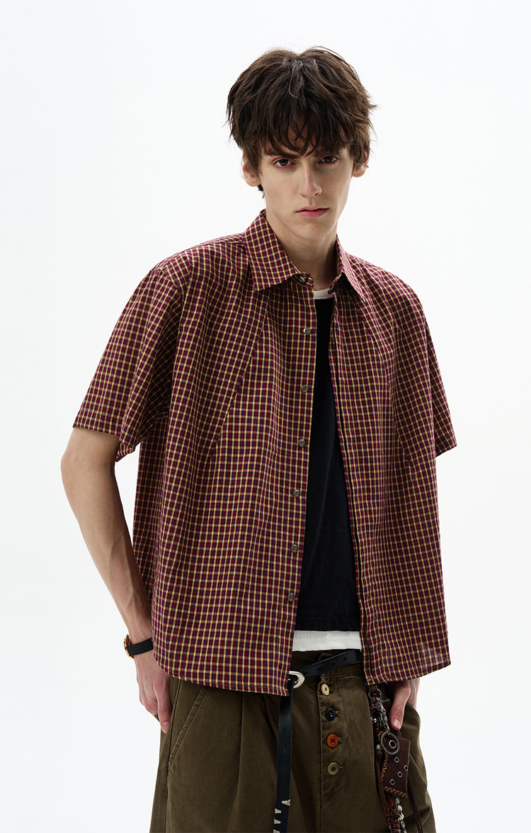 MADWITCH VINTAGE CHECKERED SHIRT #CW1201