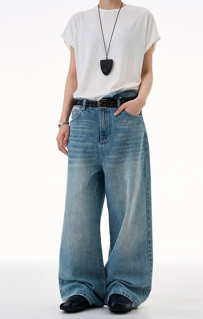 MADWITCH IRREGULAR WASH DENIM PANTS #CK9652