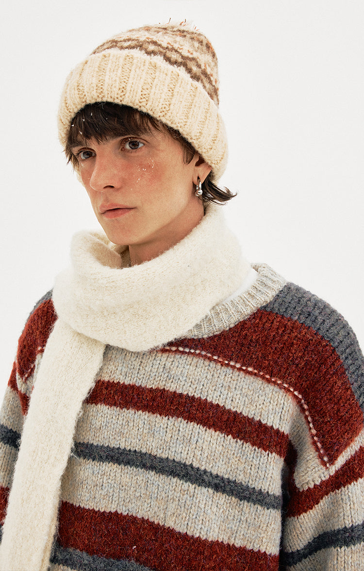 MADWITCH CONTRAST STRIPE SWEATER #91335