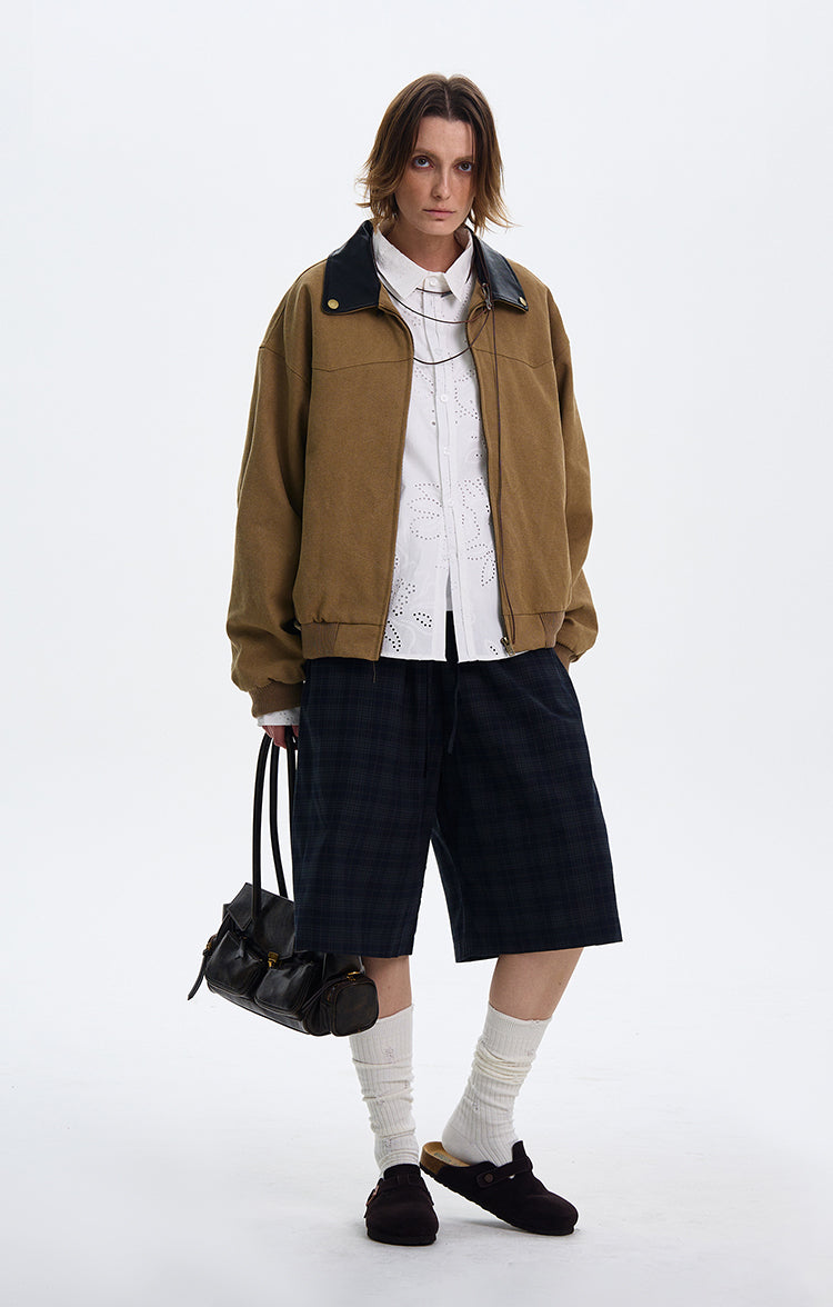 MADWITCH BARN STYLE COLOR-BLOCK JACKET #W218