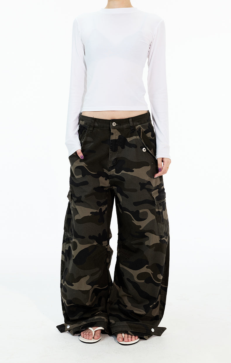 MADWITCH CAMOUFLAGE WASH WORK PANTS #Z053