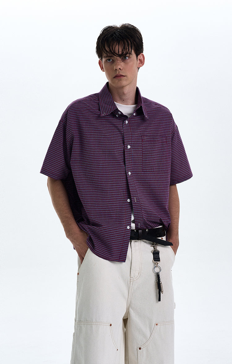 MADWITCH VINTAGE PLAID SHIRT #CR223