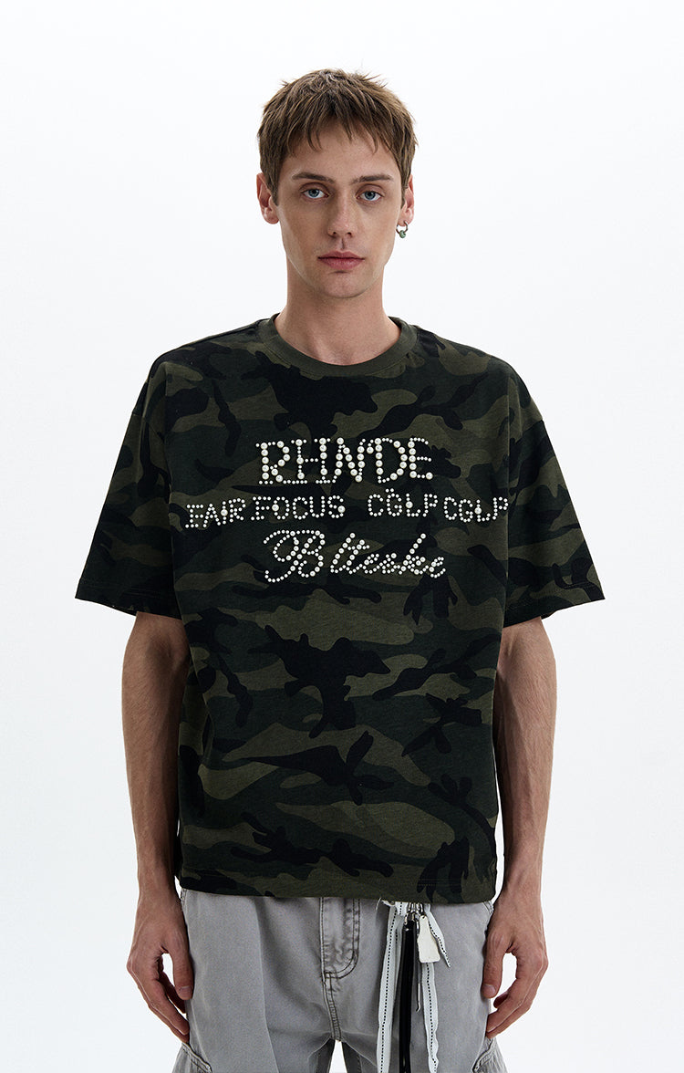 MADWITCH PEARL STUD TEE #L954