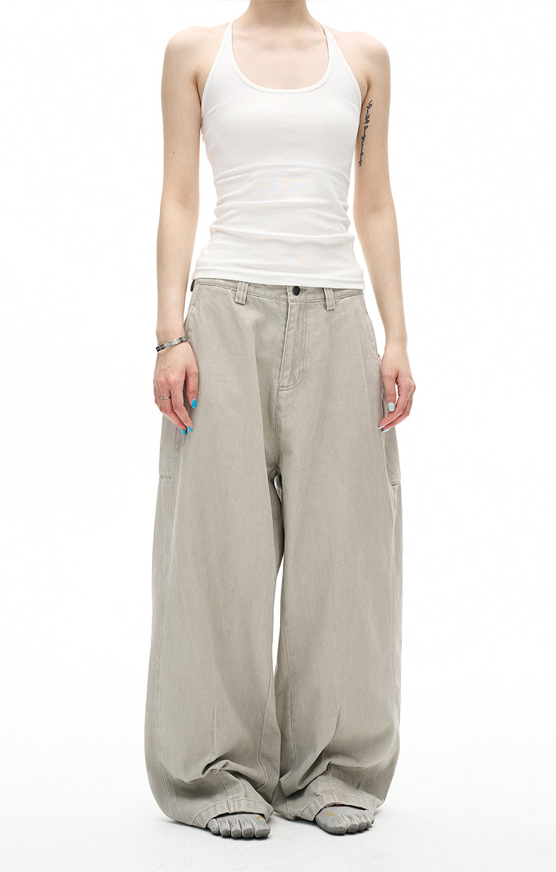 MADWITCH VINTAGE DISTRESSED STRAIGHT JEANS #CK6876