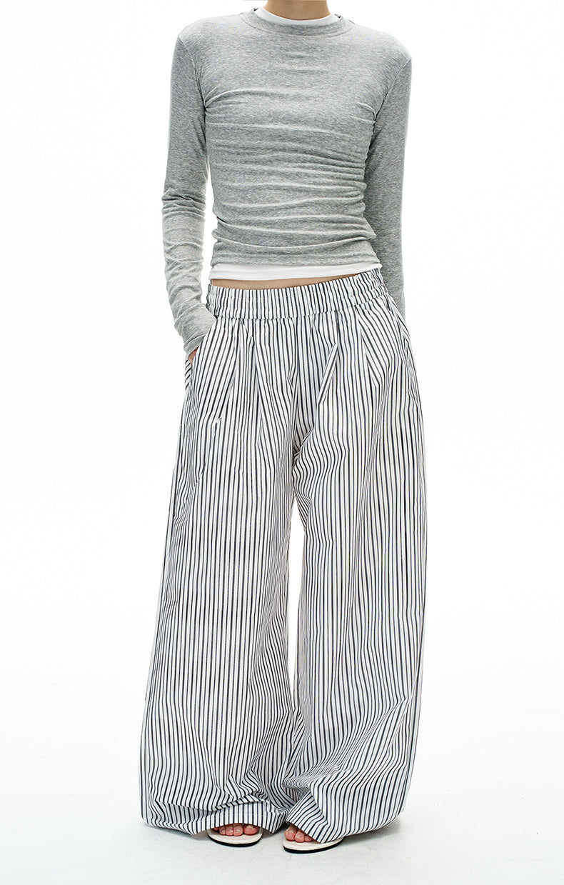 MADWITCH LAZY STRIPE TROUSERS #C935