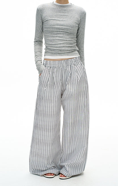 MADWITCH LAZY STRIPE TROUSERS #C935