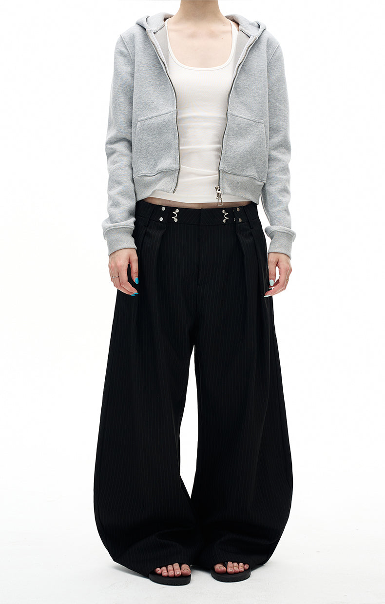 MADWITCH VINTAGE STRIPED WIDE PANTS #CK6857