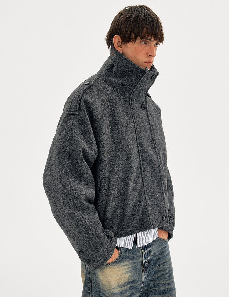 MADWITCH WOOL BOX PARKA #MY162