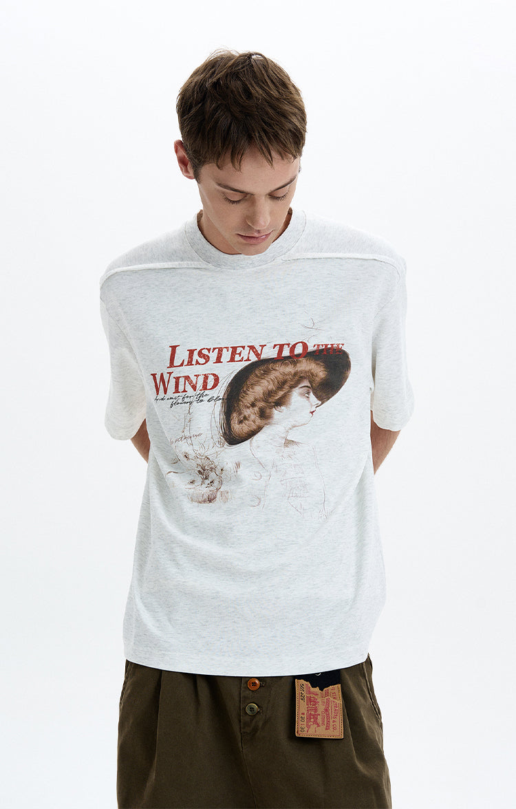 MADWIT VINTAGE GRAPHIC TEE #25081