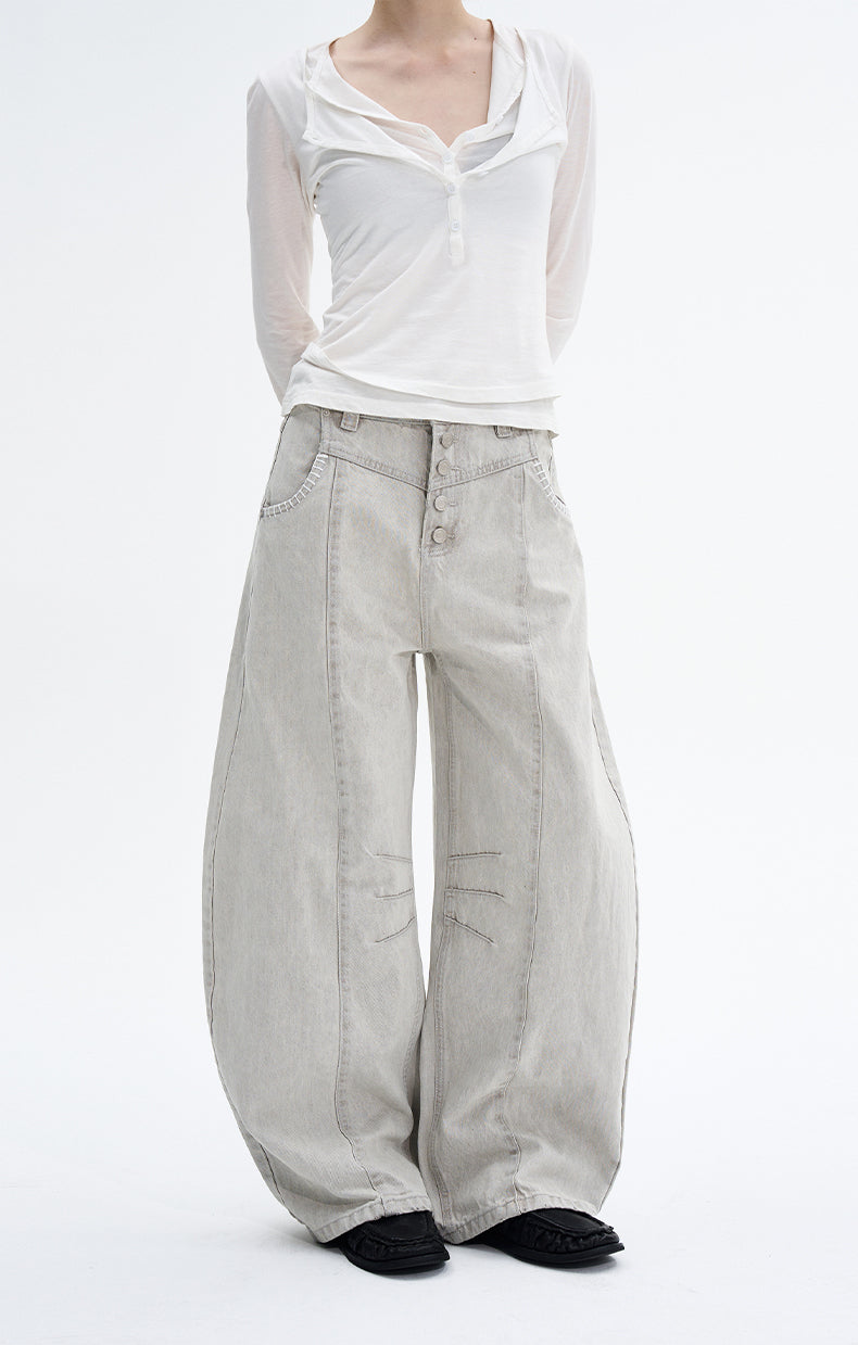 MADWITCH SNAP SLUNG TROUSERS #Z043
