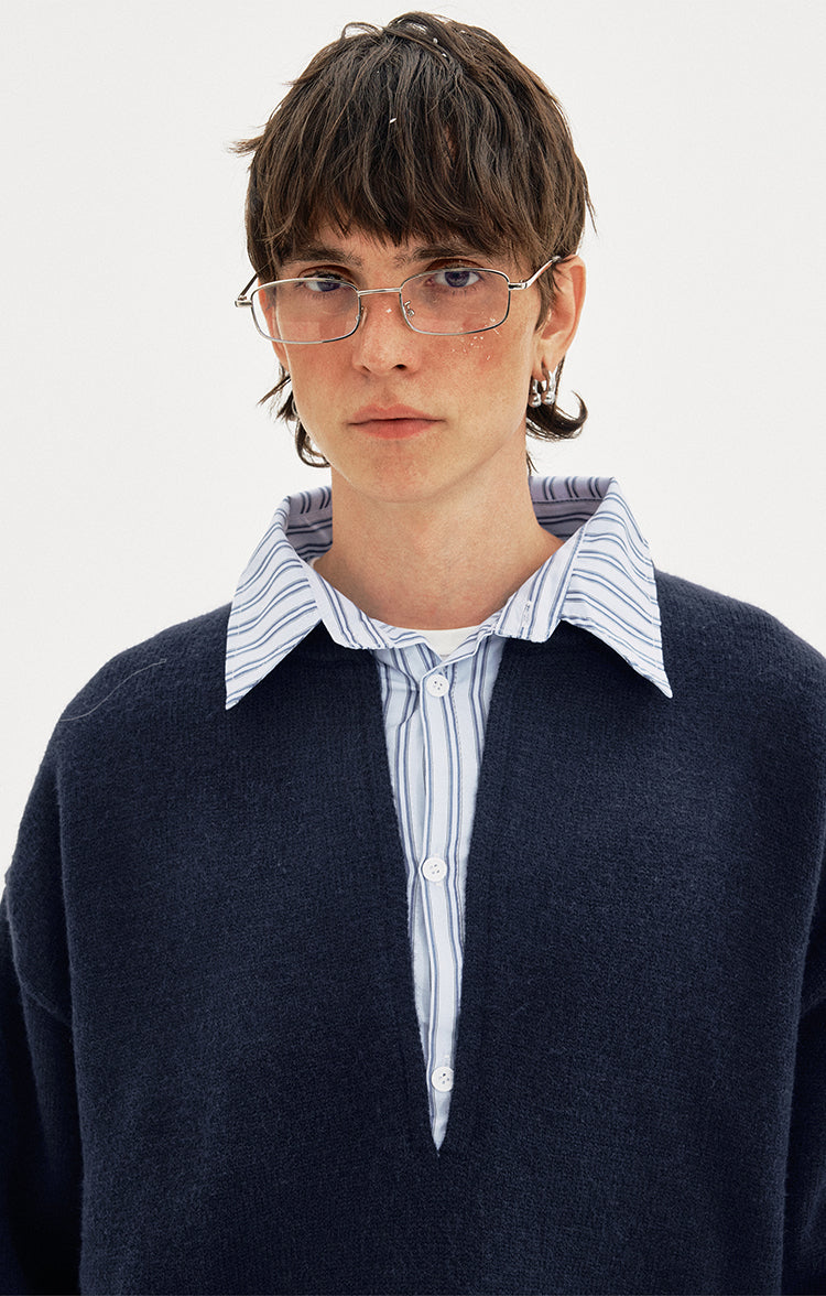 MADWITCH LAYER COLLAR SWEATER #1141