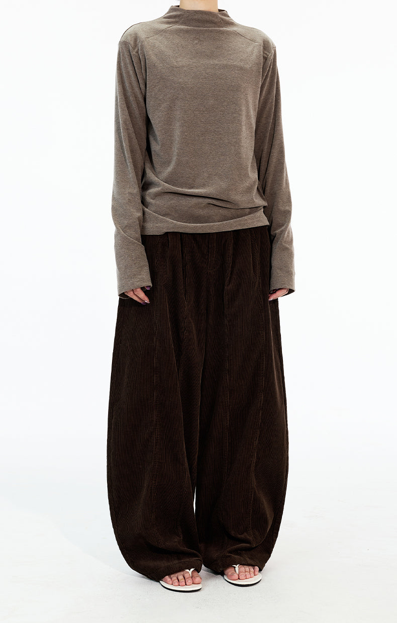 MADWITCH DOUBLE PLEAT CORDUROY TROUSERS #CK6935