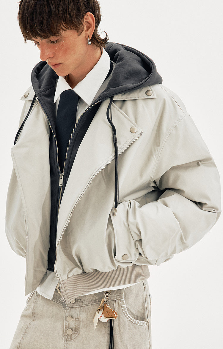 MADWITCH FAUX CROP PARKA #M068