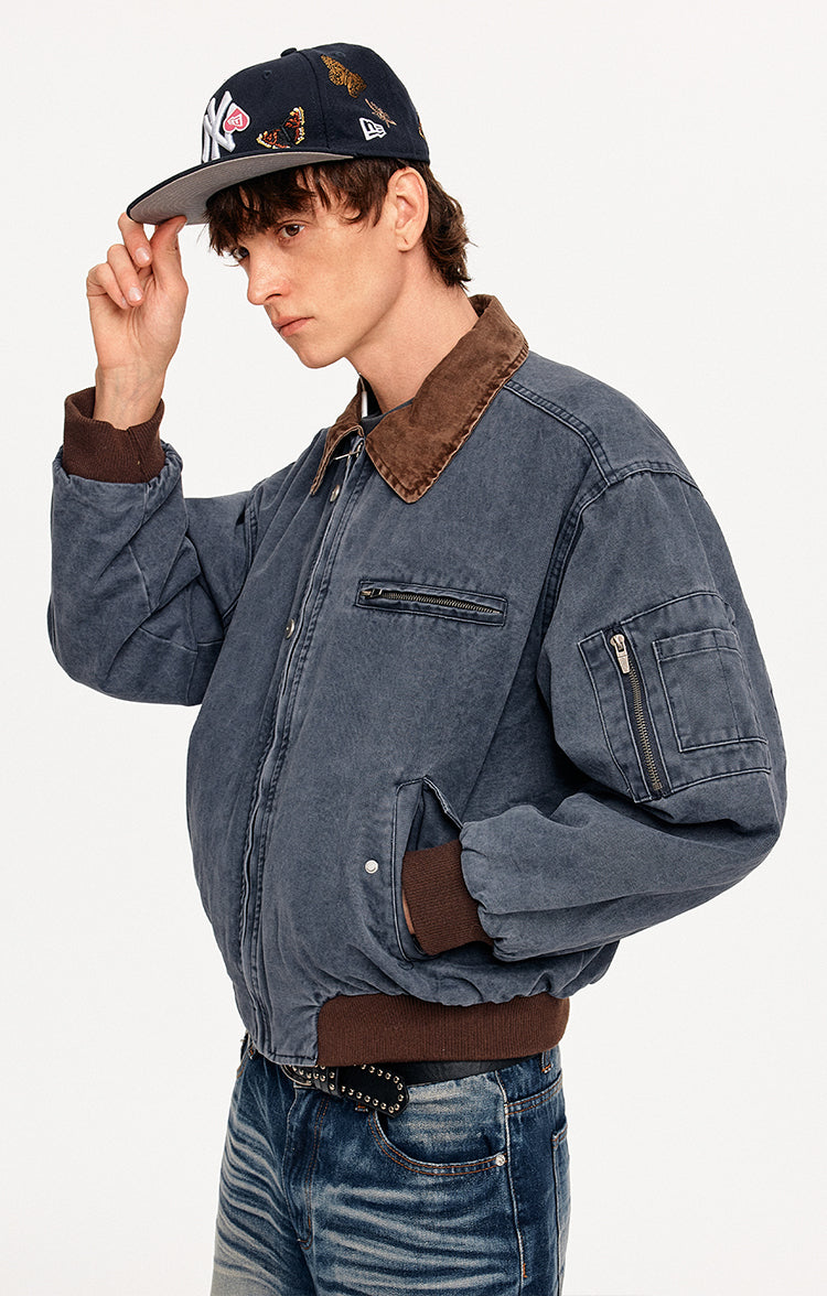 MADWITCH COLORBLOCK WORKWEAR BOMBER JACKET #CW1329