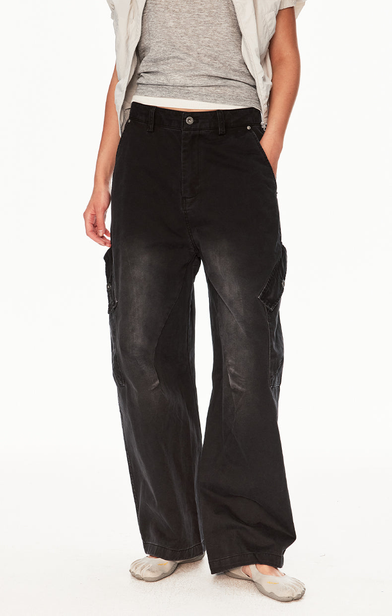 MADWIT VINTAGE WASHED UTILITY PANTS #CK6933