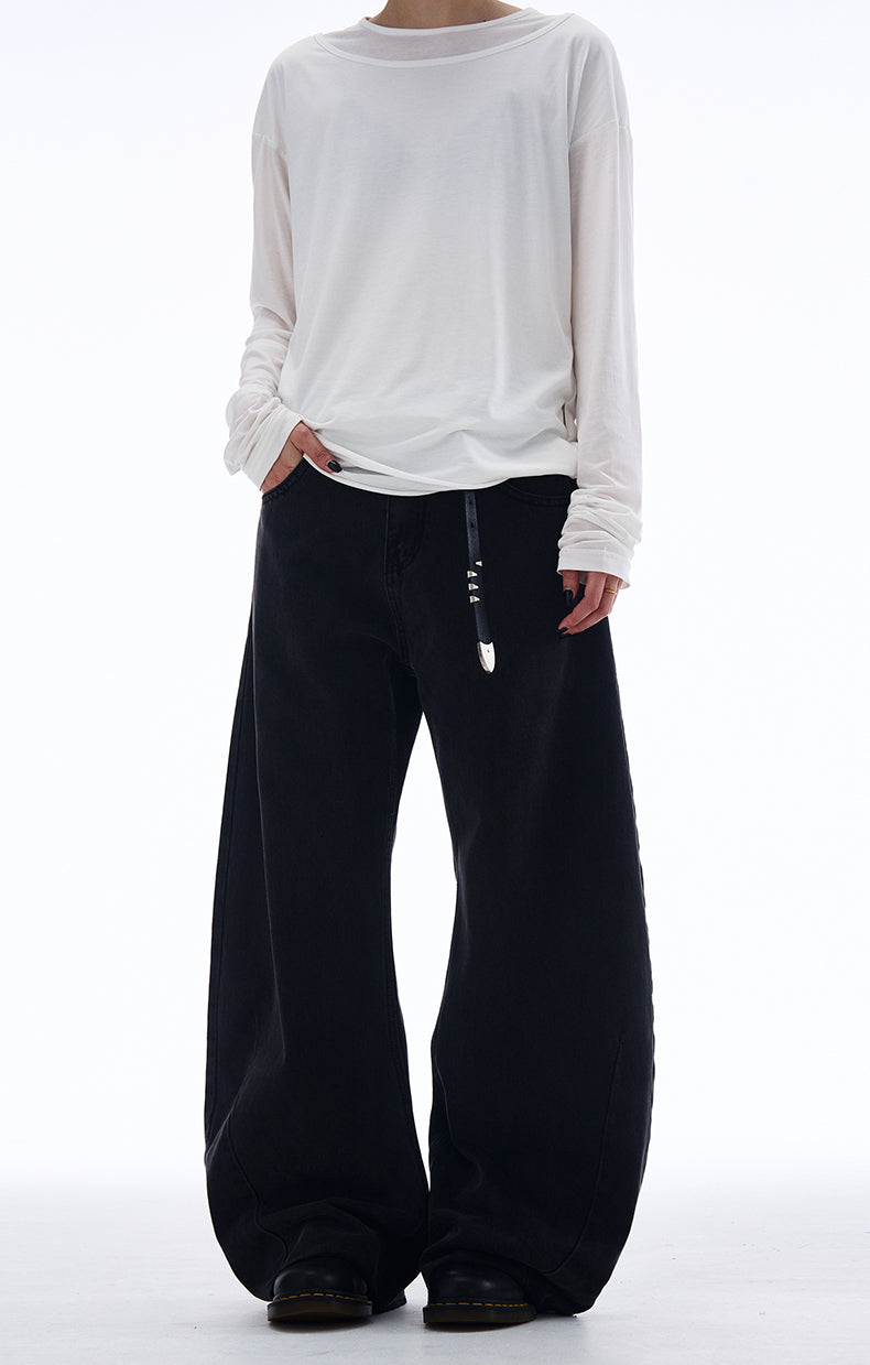 MADWITCH SCIMITAR-STYLE CASUAL JEANS #G6661