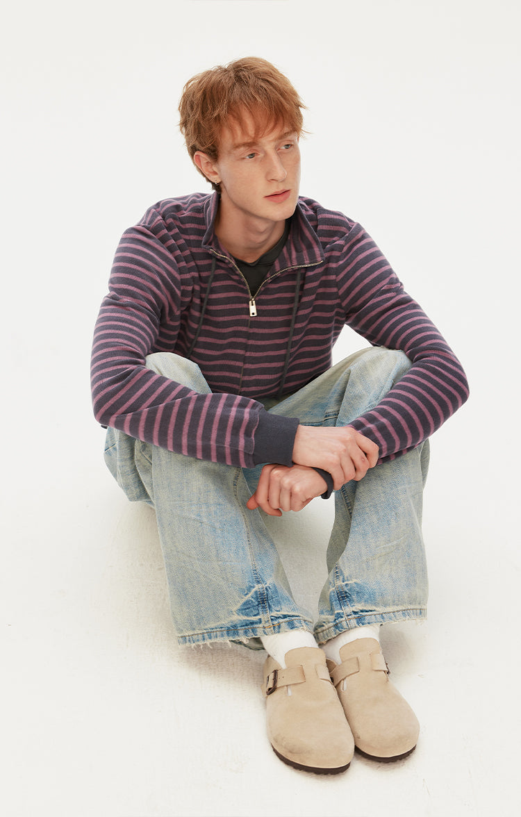 MADWITCH VINTAGE STRIPE CARDIGAN #W315