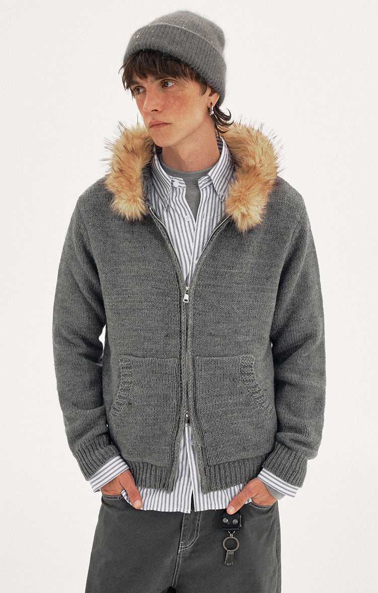 MADWITCH WOOL HOOD CARDIGAN #27428