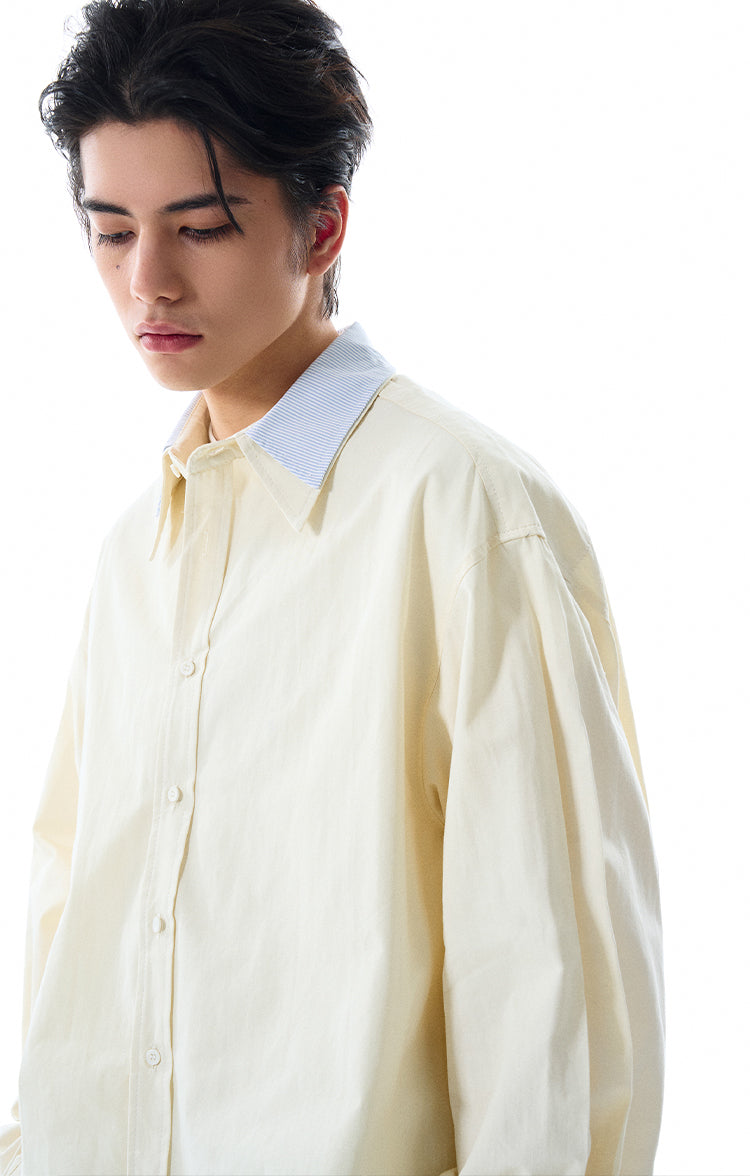 MADWITCH LOOSE SOLID COLOR SHIRT #RC140