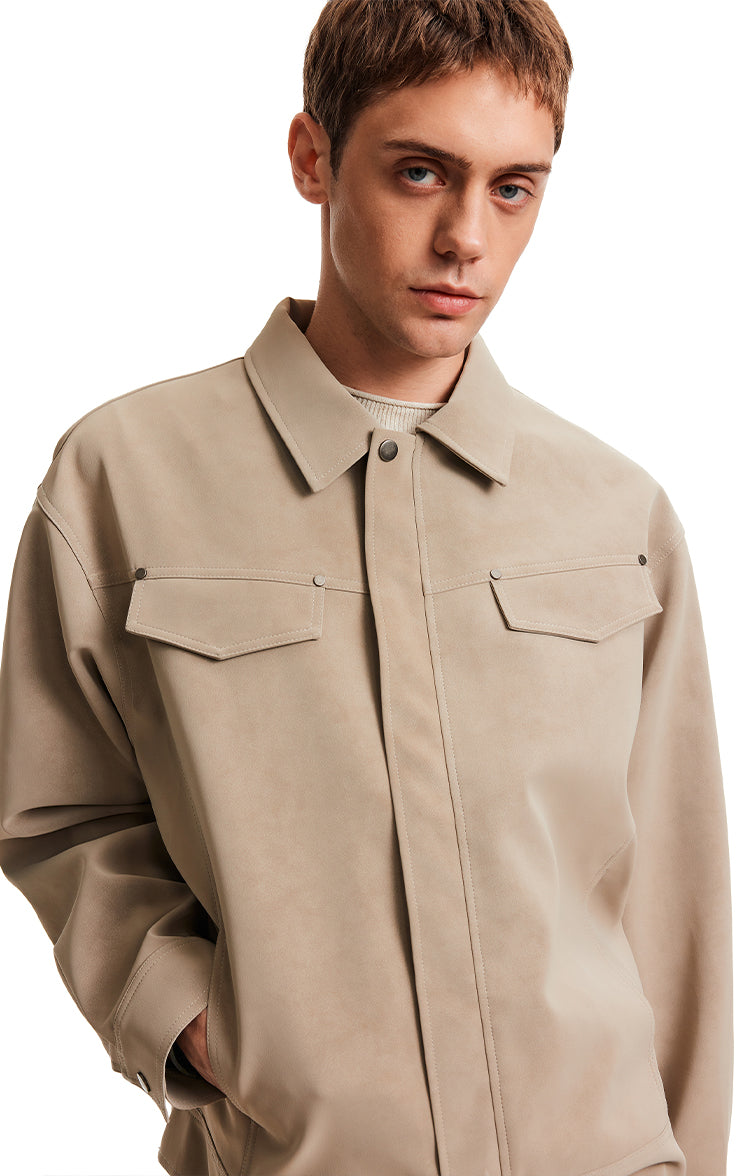 MADWITCH BARN SUEDE JACKET #C346Q25