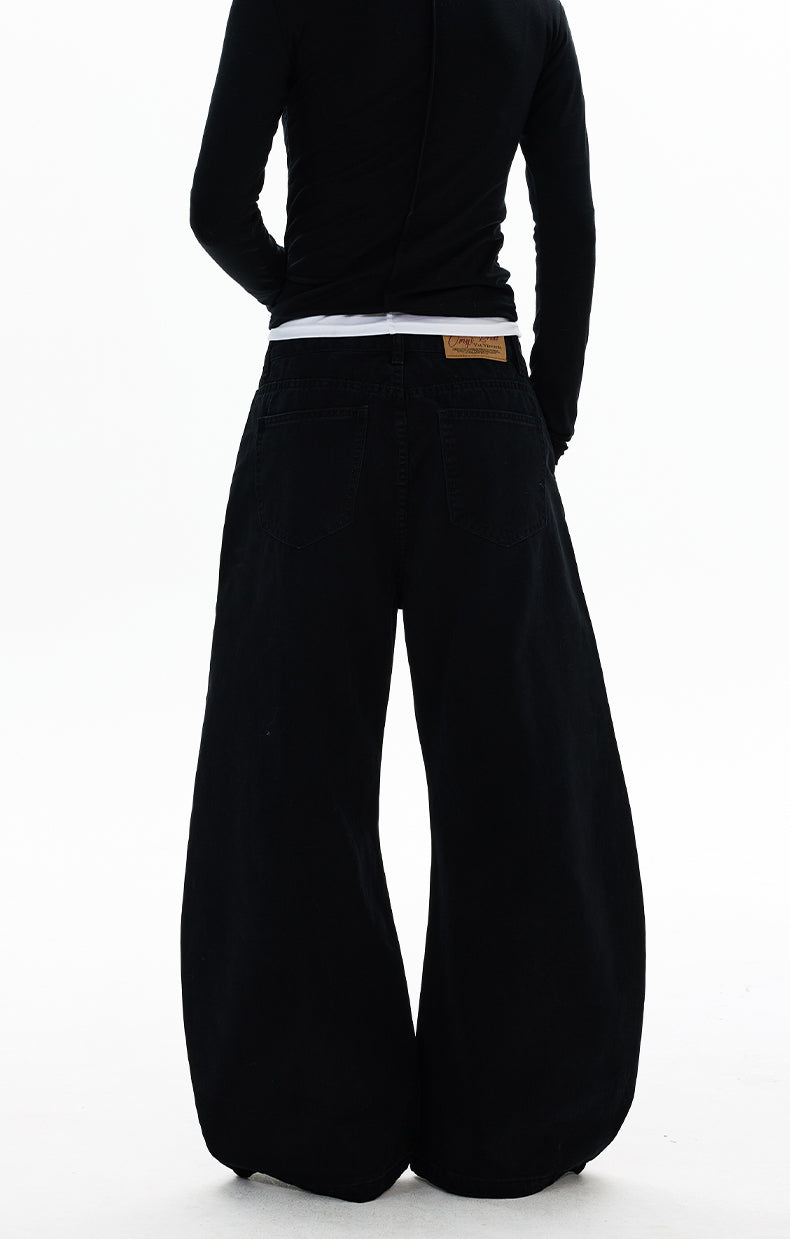 MADWITCH DECONSTRUCTED WASHED WIDE PANTS #DR7701