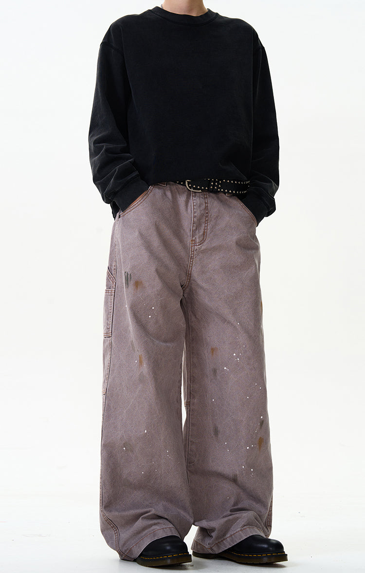 MADWITCH STREET STYLE STRAIGHT-LEG JEANS #CK3355