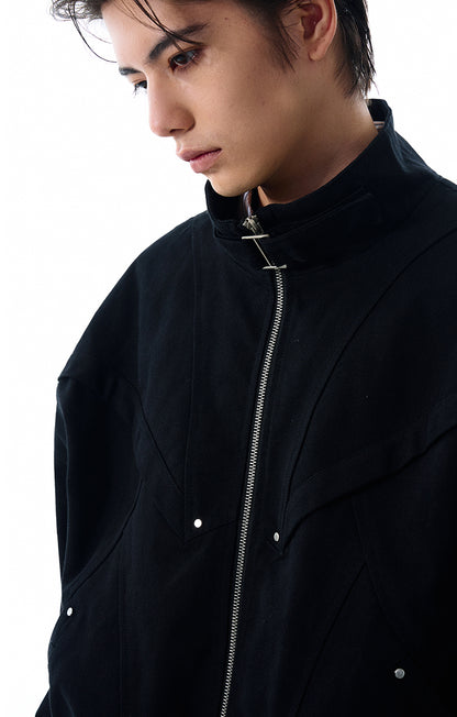 MADWITCH STAND COLLAR UTILITY JACKET #BE23