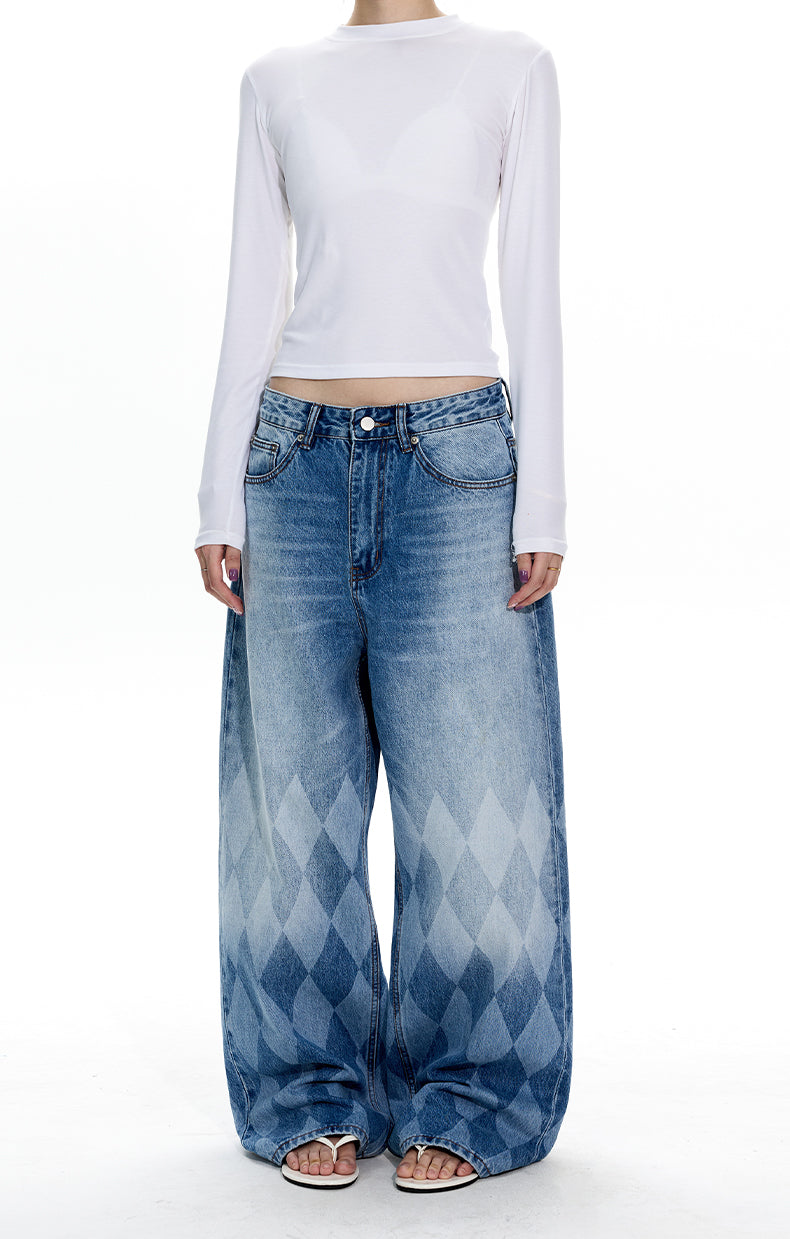 MADWITCH FADED DIAMOND WASH JEANS #AK-027