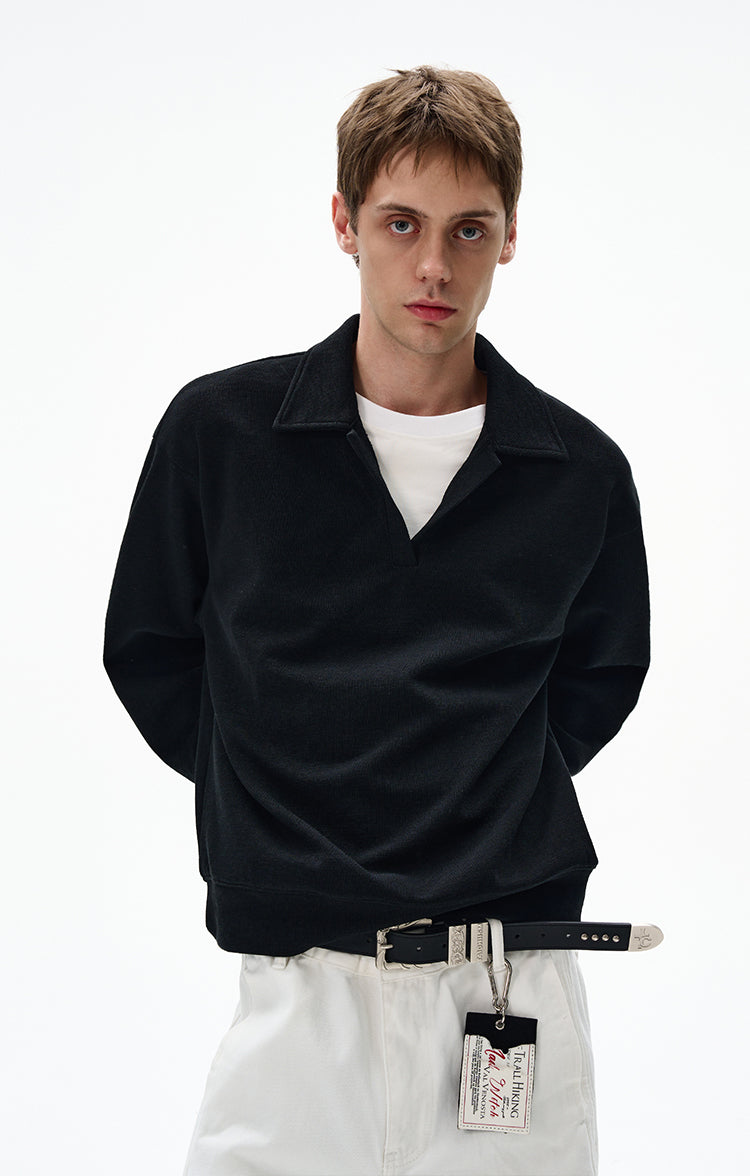 MADWITCH UNISEX V-NECK PULLOVER SWEATSHIRT #C335Q25