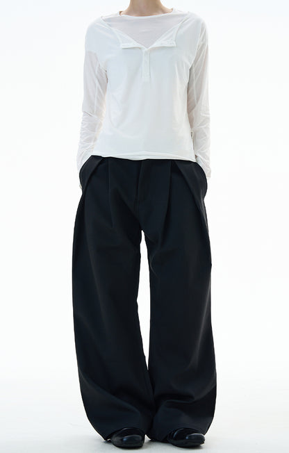 MADWITCH UNISEX WIDE LEG STRAIGHT DRESS PANTS #C915
