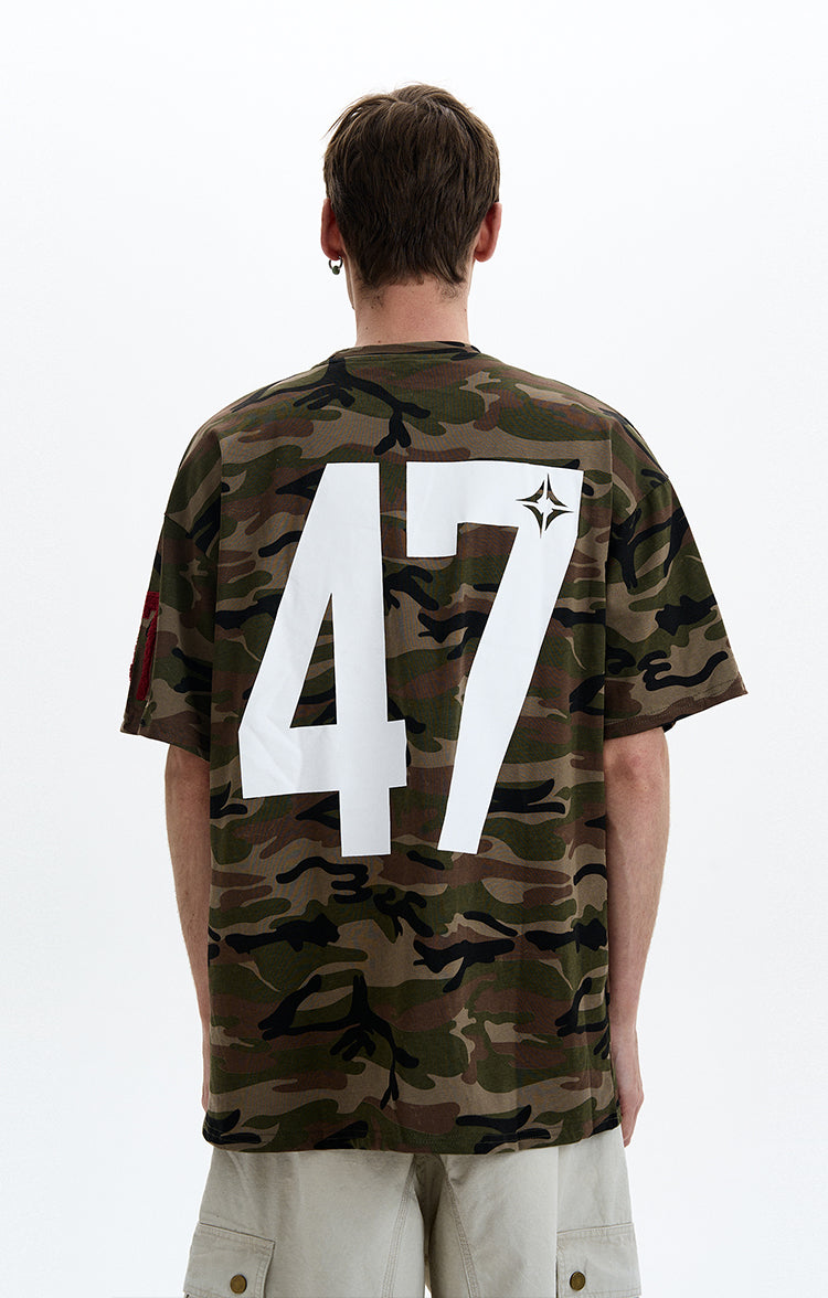 MADWITCH CHCAMO EMBROIDERED TEE #8770